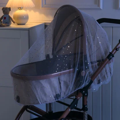 Universal Baby Stroller Mosquito Net Sunshade – Insect Fly Protection Cover for Baby Prams, Buggies, Pushchairs - Image 4