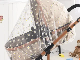 Universal Baby Stroller Mosquito Net Sunshade – Insect Fly Protection Cover for Baby Prams, Buggies, Pushchairs