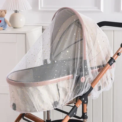 Universal Baby Stroller Mosquito Net Sunshade – Insect Fly Protection Cover for Baby Prams, Buggies, Pushchairs - Image 5