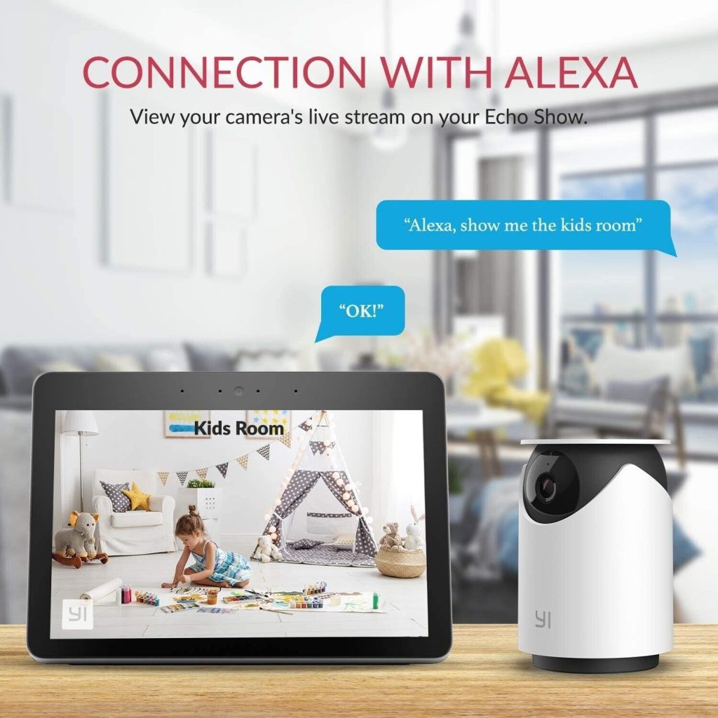 YI Dome U 360° Indoor WiFi Security Camera – Baby & Pet Monitor with Night Vision