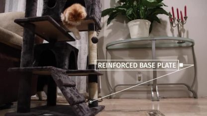 54-Inch Sturdy Cat Tree Tower – Large Multi-Level Activity Center with Scratching Posts & Condo House for Indoor Cats - Image 2