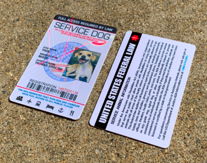 Holographic Custom Service Dog ID Badge – Personalized Assistance Dog Card - Image 4