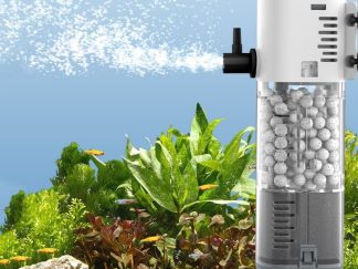 3-in-1 Aquarium Filter Pump – Circulating Water Pump with Oxygenation & Removable Filter for Fish Tanks