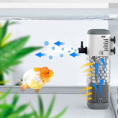 3-in-1 Aquarium Filter Pump – Circulating Water Pump with Oxygenation & Removable Filter for Fish Tanks - Image 2