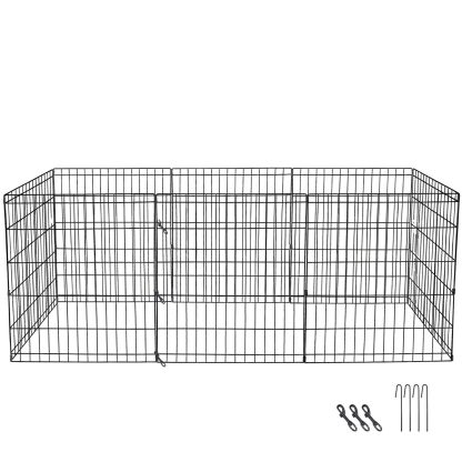 30-Inch Tall 8-Panel Dog Playpen – Large Pet Exercise Crate Fence for Indoor Outdoor Use - Image 3