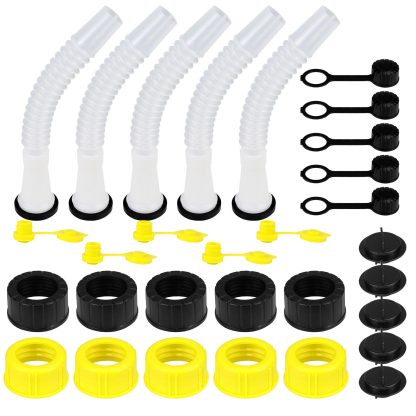 5-Pack Gas Can Spout Replacement – Compatible with Blitz, Scepter, Midwest, Briggs & Stratton