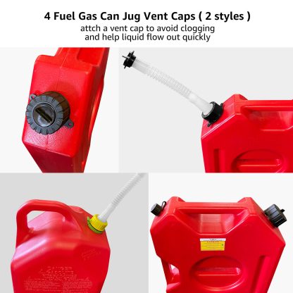 5-Pack Gas Can Spout Replacement – Compatible with Blitz, Scepter, Midwest, Briggs & Stratton - Image 2