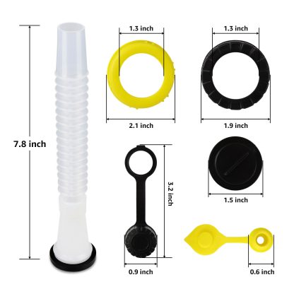 5-Pack Gas Can Spout Replacement – Compatible with Blitz, Scepter, Midwest, Briggs & Stratton - Image 3