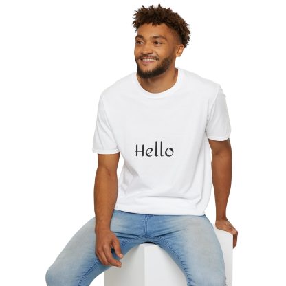 Hello Unisex Softstyle T-Shirt, Casual Wear, Gift for Friends, Summer Fashion, Everyday Comfort, Birthday Gift - Image 8
