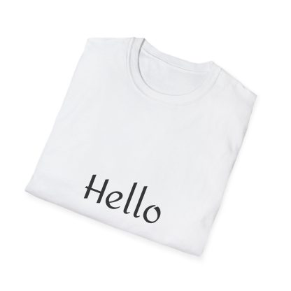 Hello Unisex Softstyle T-Shirt, Casual Wear, Gift for Friends, Summer Fashion, Everyday Comfort, Birthday Gift - Image 4