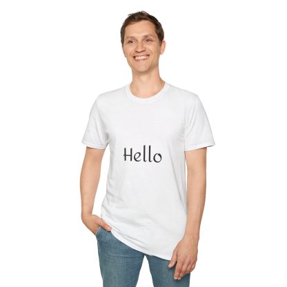 Hello Unisex Softstyle T-Shirt, Casual Wear, Gift for Friends, Summer Fashion, Everyday Comfort, Birthday Gift - Image 7